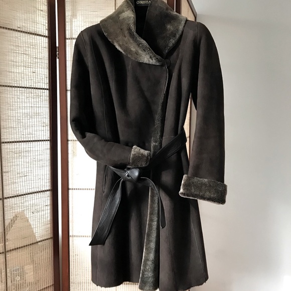 Women coat/100% Shearling/Nappa finish Size: M - Picture 2 of 11